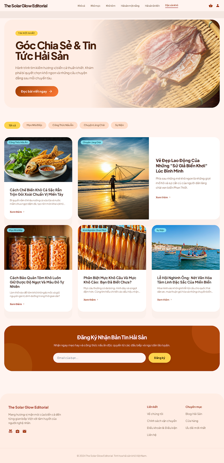 Tin tức hải sản khô