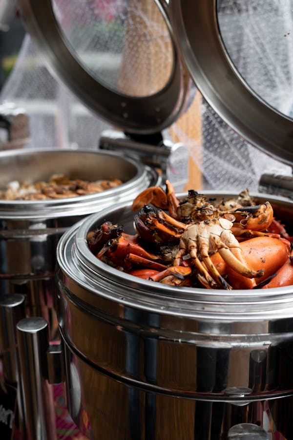 Ghẹ gạch sống giao đóng thùng lạnh
